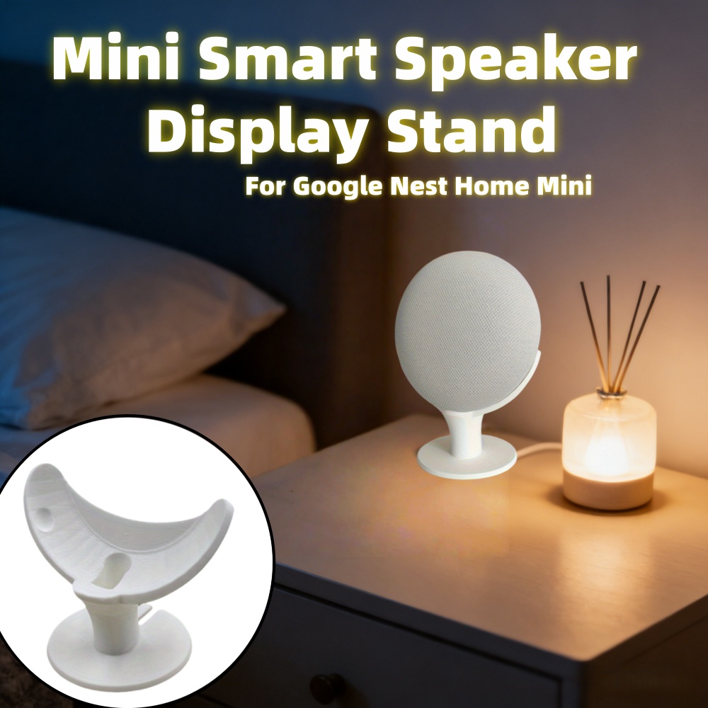 Google Speaker Nest Mini - Mini support d'enceinte intelligente avec écran,