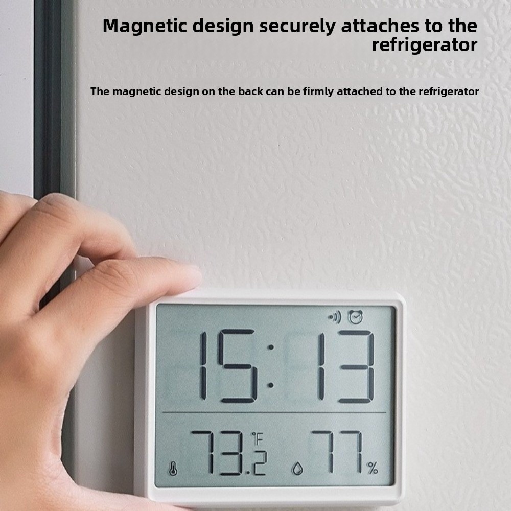 Pool Alarm Float - Horloge suspendue magnétique, grand écran LCD,