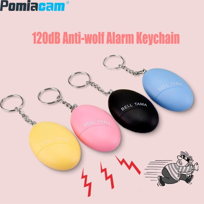 Personal Alarm Keychain - Porte-clés d'alarme personnelle d'urgence Portable, cloche