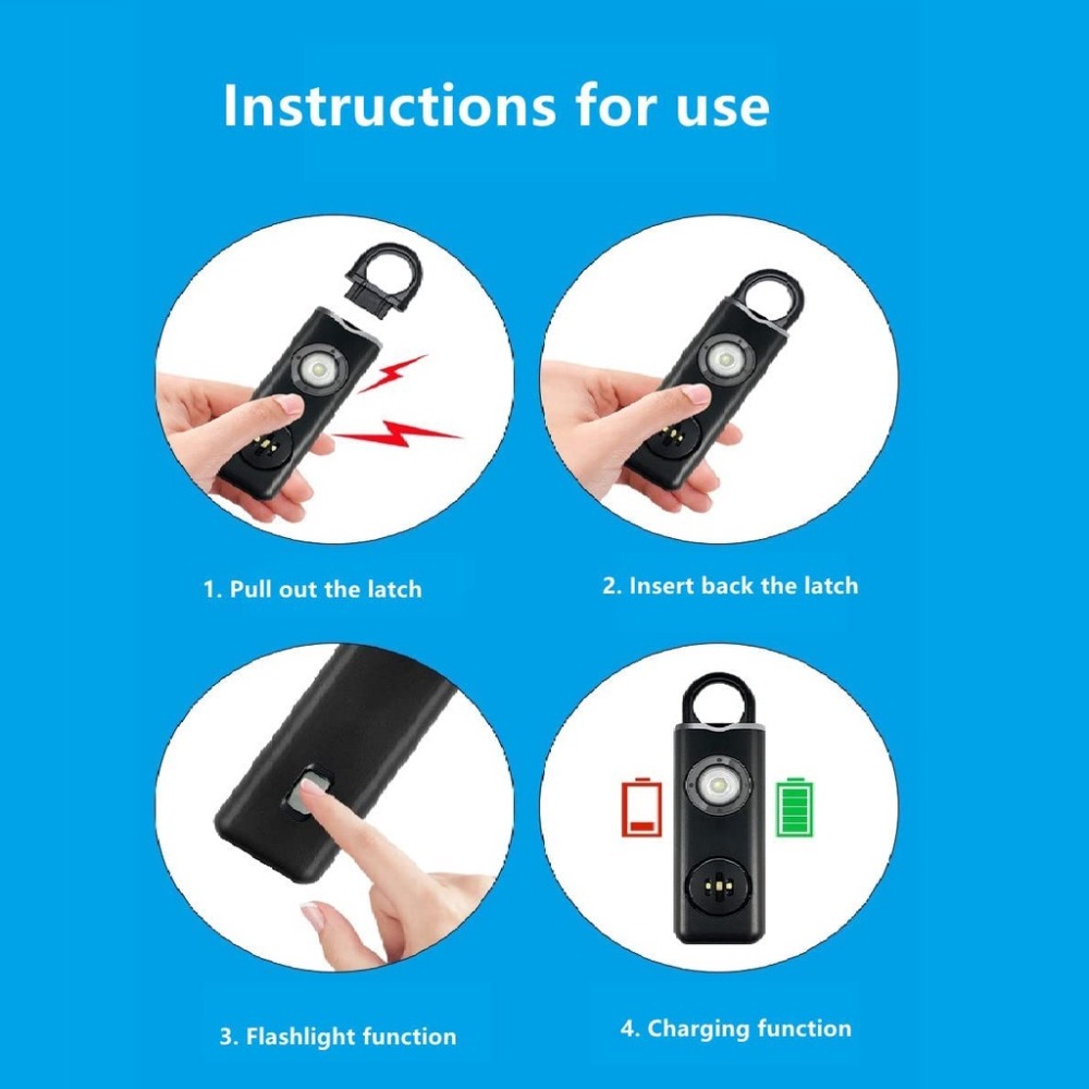 Alarme personnelle sonore haut - Personal Alarm Keychain avis et prix